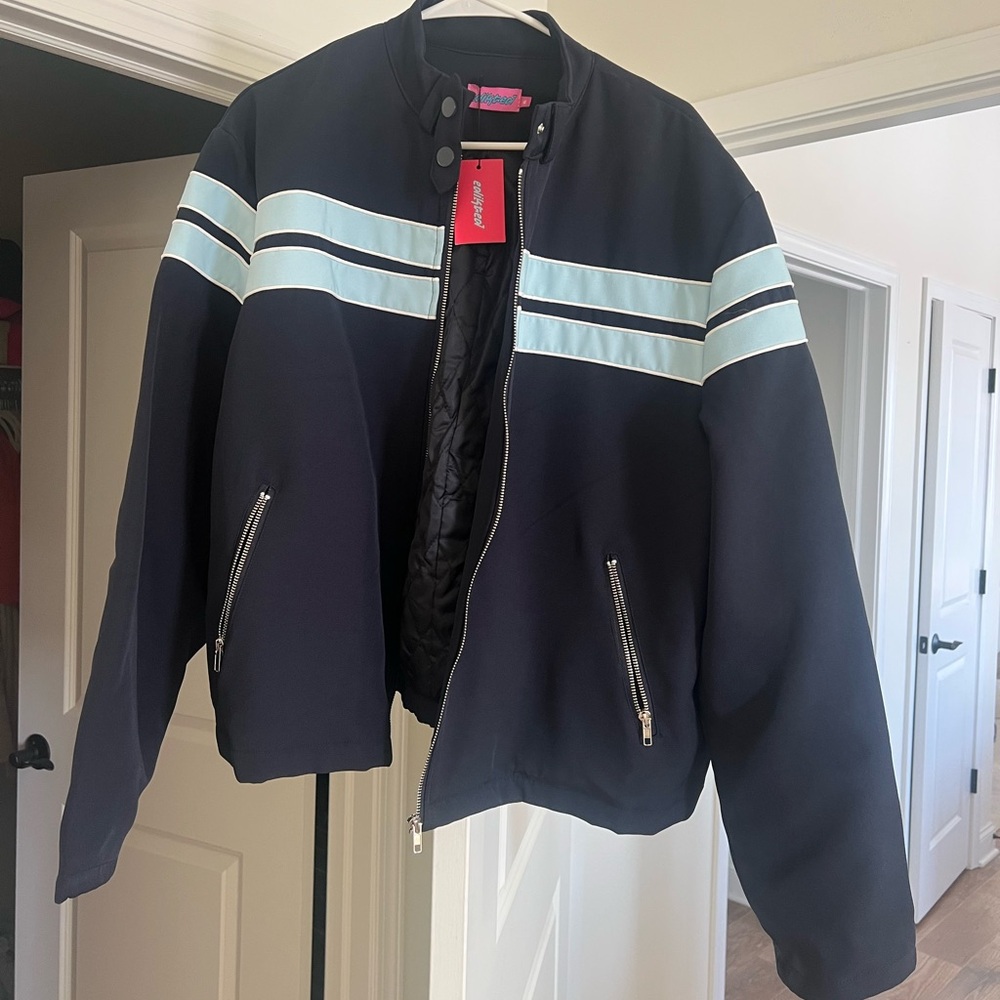 Edikted Joey oversized jacket blue size xl nwt